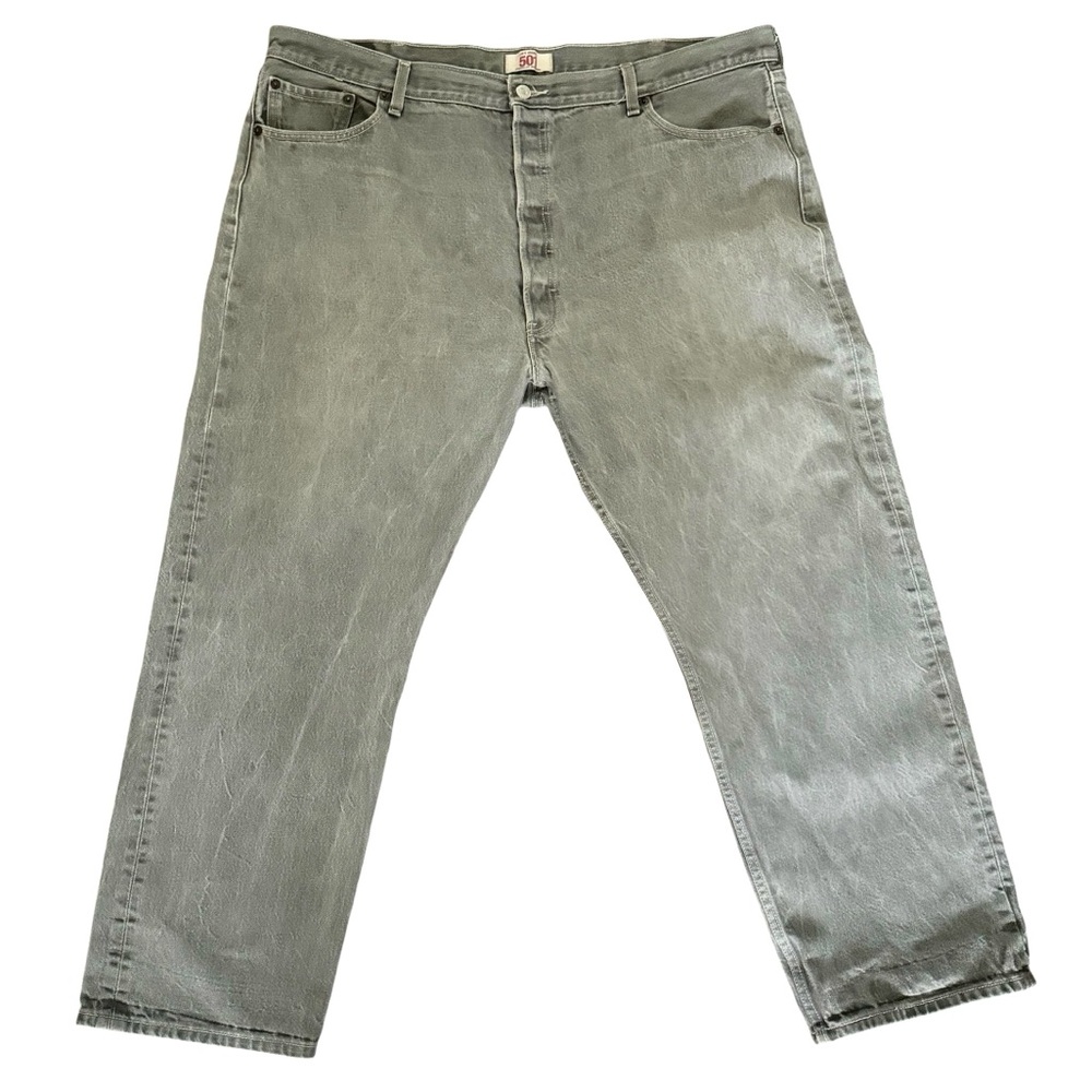 Men’s Gray 501 Button Fly Levi’s Jeans extended size